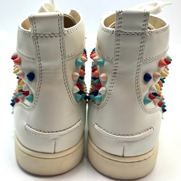 🌷❤️‍🔥FINAL SALE 🔥 NO OFFERS🌷💥Christian Louboutin Lou Spike Sneakers 38.5 - Picture 8 of 10